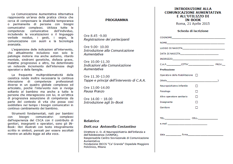 Leggiamo con la Comunicazione Aumentativa Alternativa a.s. 2017/18 sez. E 